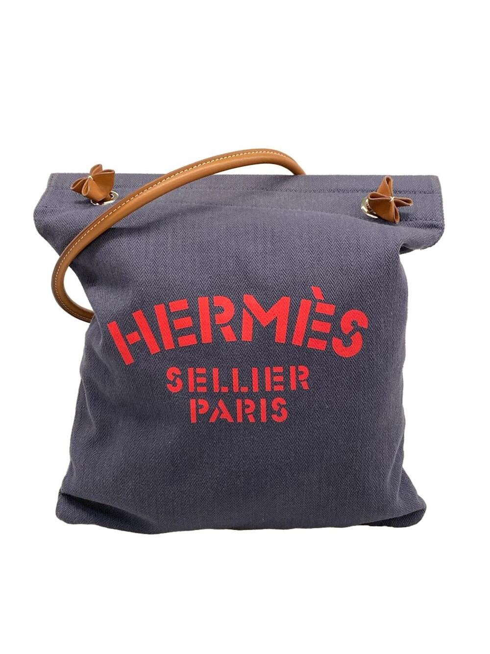 Hermes Aline Mm Navy Brown Red Toile #303998H63B